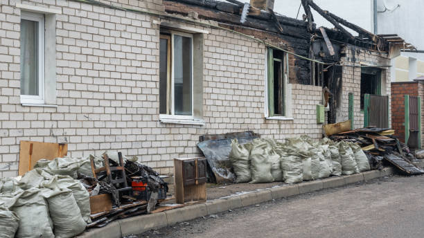Professional Fire Damage Removal technician working in Upperco, MD